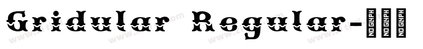 Gridular Regular字体转换